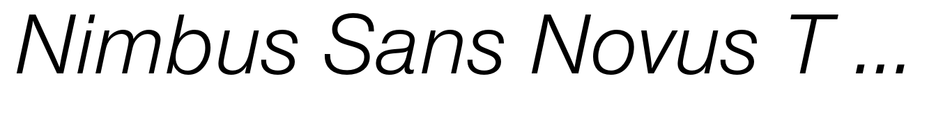 Nimbus Sans Novus T Regular Italic
